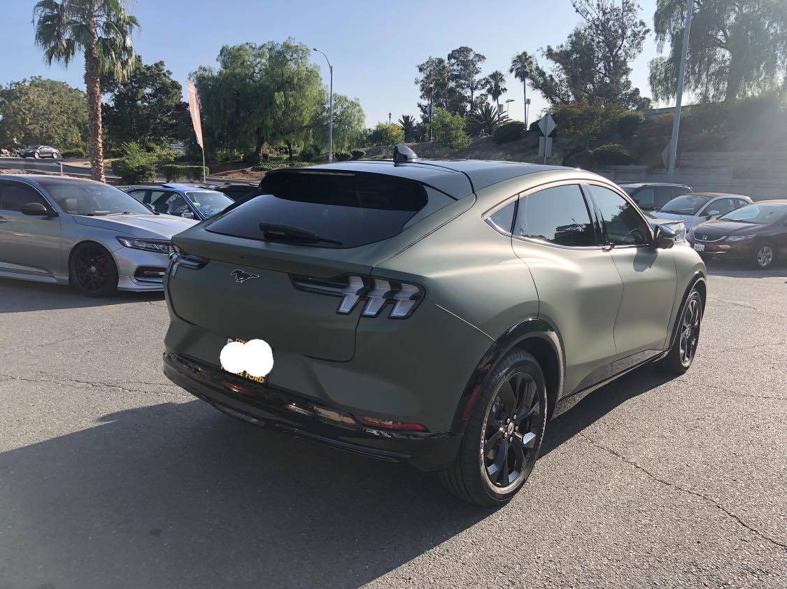 Ford Mustang Mach-E Military Green Vinyl Wrapped Mach-E 236045037_4693839207306892_7641045303033451828_n