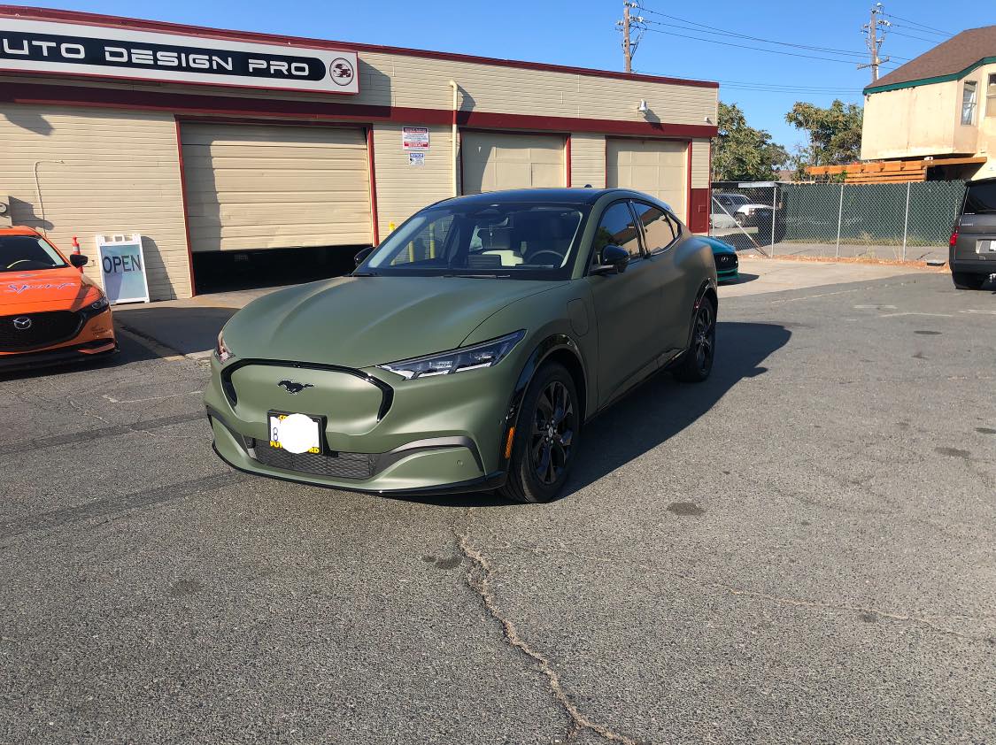 Ford Mustang Mach-E Military Green Vinyl Wrapped Mach-E 239699712_4693837520640394_2801379169117032773_n