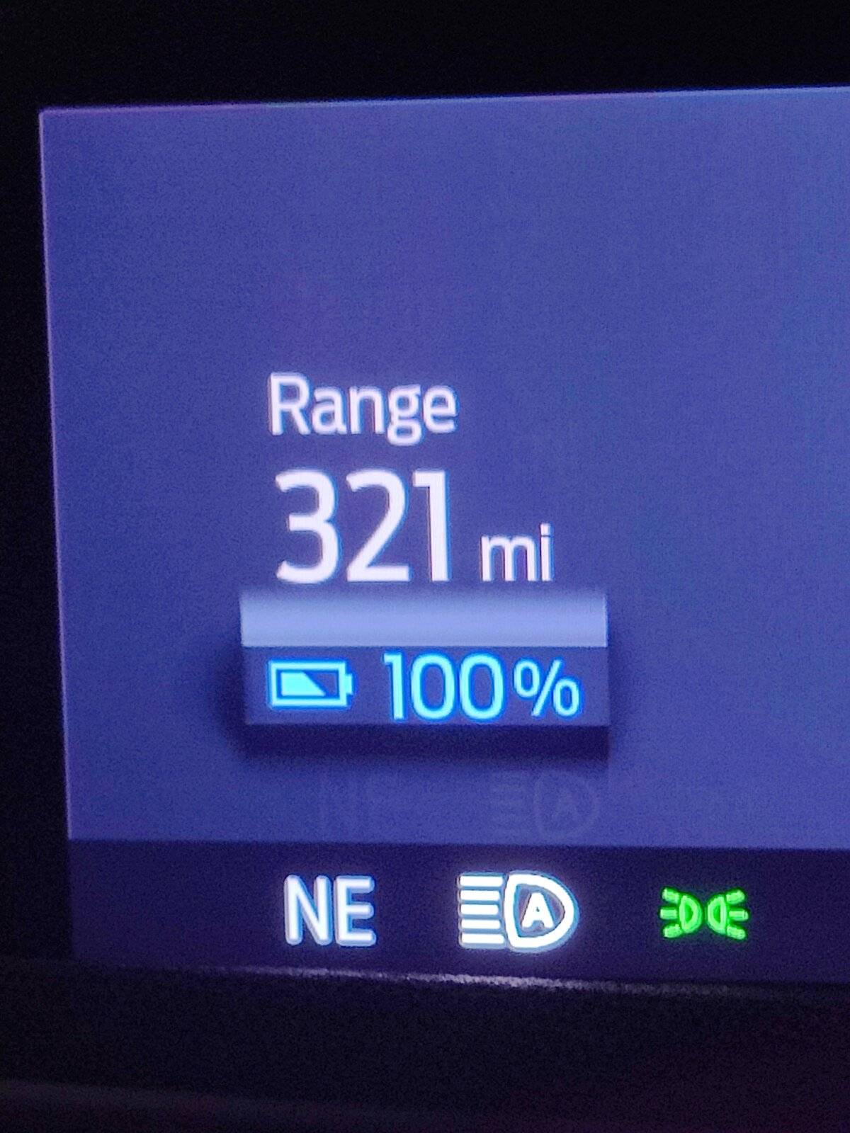 Ford Mustang Mach-E Charged to 100% 321 miles? IMG_20210908_075550