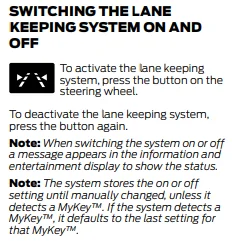 Ford Mustang Mach-E Disable Mach-E Lane Centering? 1631134935274