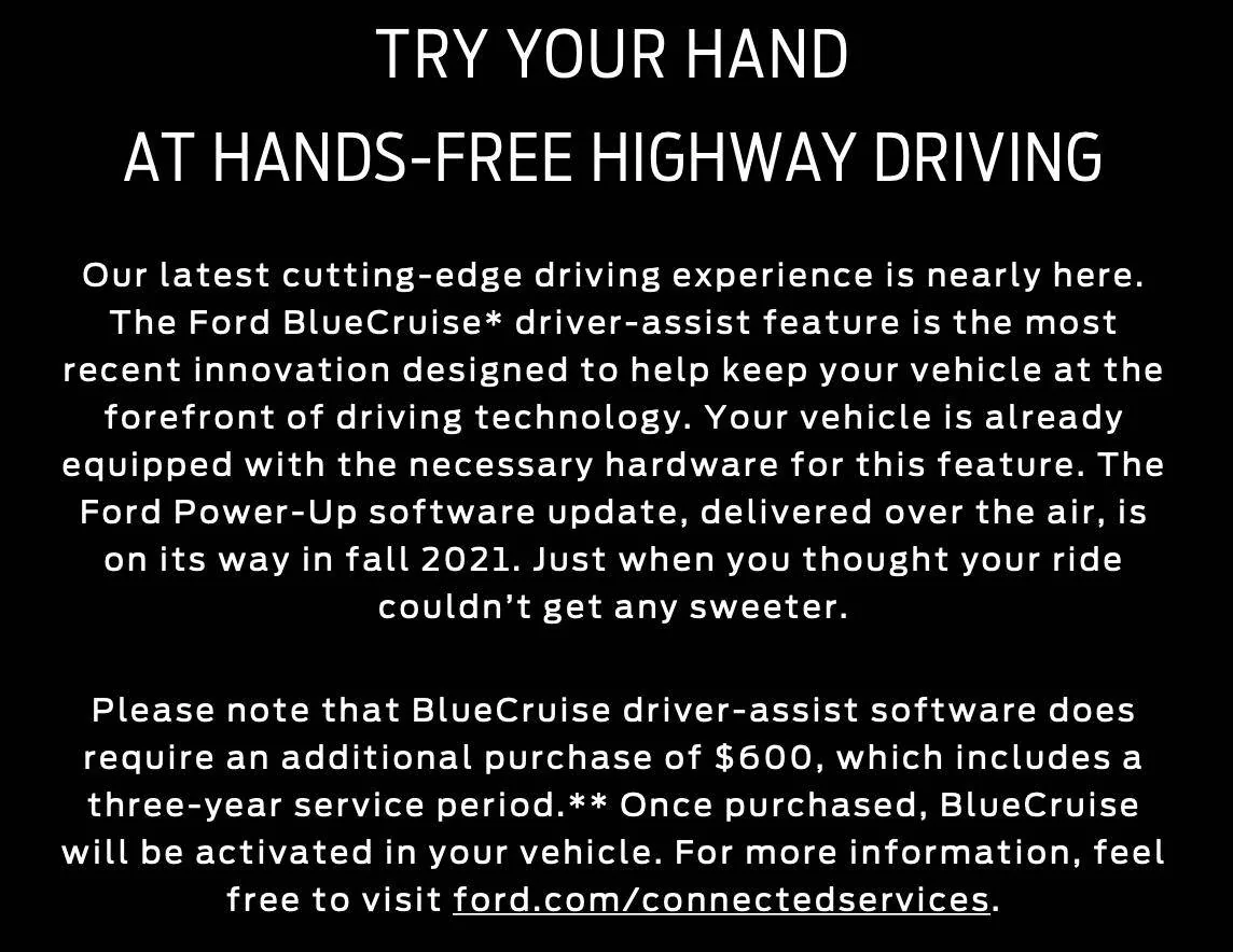 Ford Mustang Mach-E BlueCruise almost here... are you in or out? Screen Shot 2021-09-09 at 9.11.08 AM