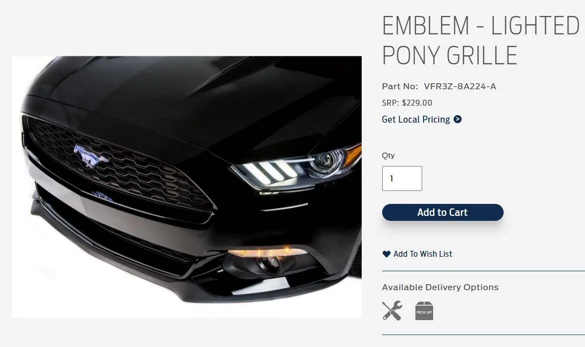 Ford Mustang Mach-E Illuminated Pony 1631209568677
