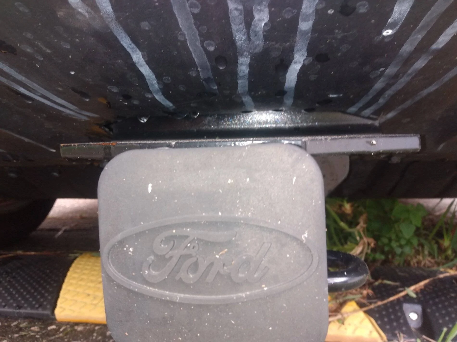 Ford Mustang Mach-E Draw-tite Trailer Hitch Receiver Install IMG_20210911_165931174