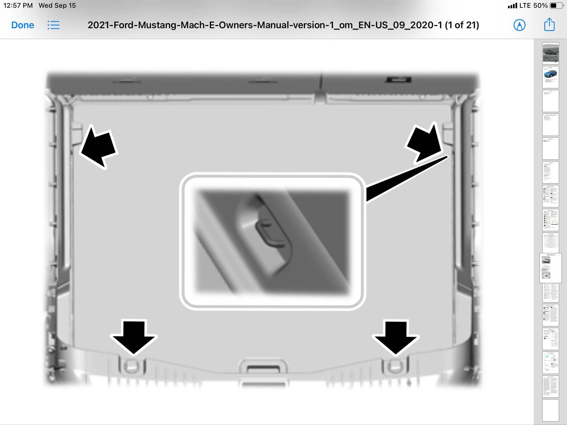 Ford Mustang Mach-E Two Missing Cargo Anchor Points / Tie downs 5617EDCF-BF12-40B2-94F1-6D2119B981DD