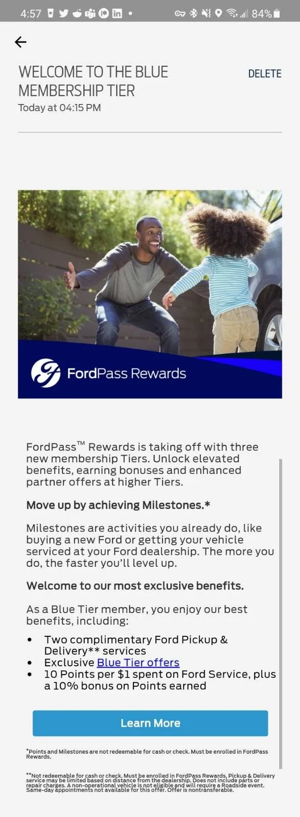 Ford Mustang Mach-E New FordPass Rewards Tiers Screenshot_20210916-165725_FordPass