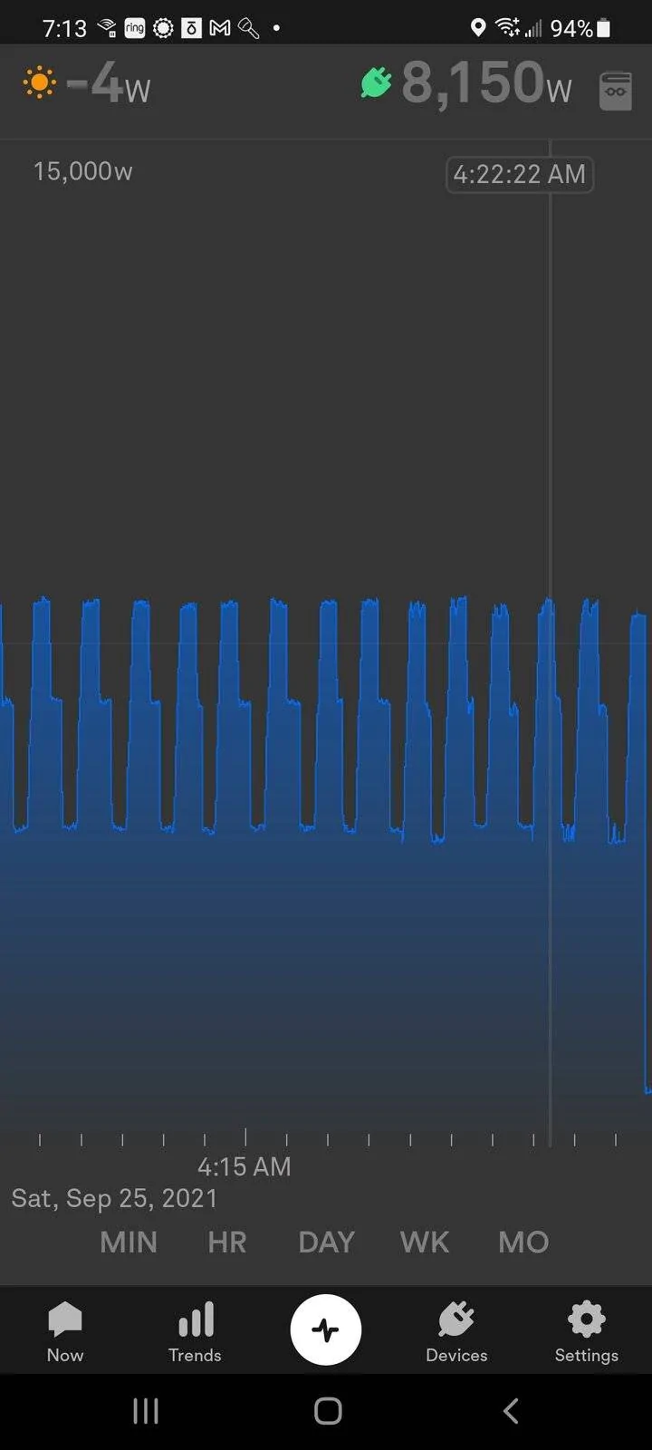 Ford Mustang Mach-E Oscillating charge profile Screenshot_20210925-071347_Sens