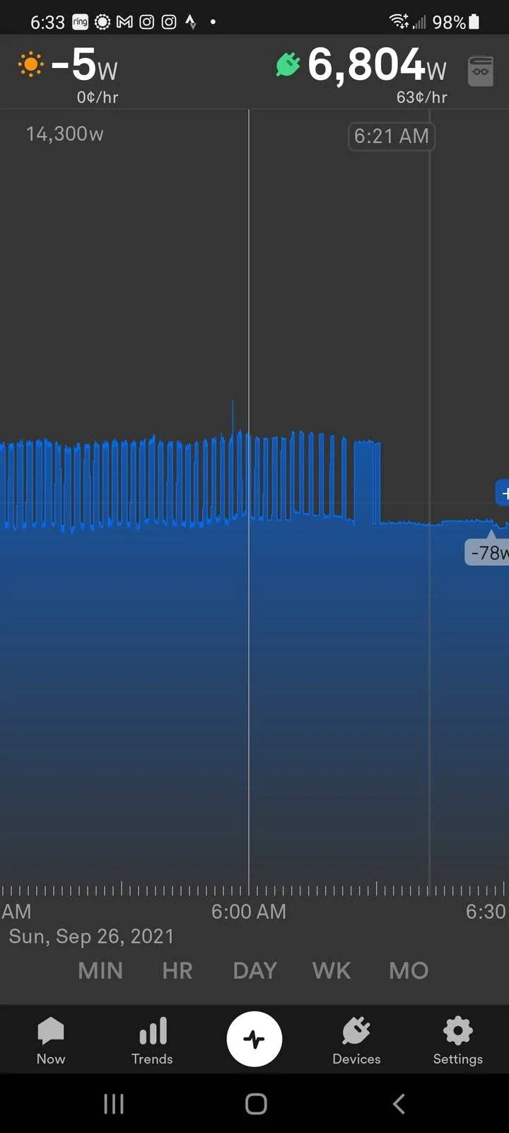 Ford Mustang Mach-E Oscillating charge profile Screenshot_20210926-063310_Sens