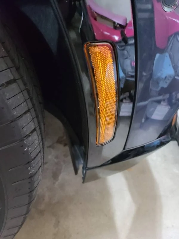 Ford Mustang Mach-E Quick little mod - Tinted Side Markers Before Closer