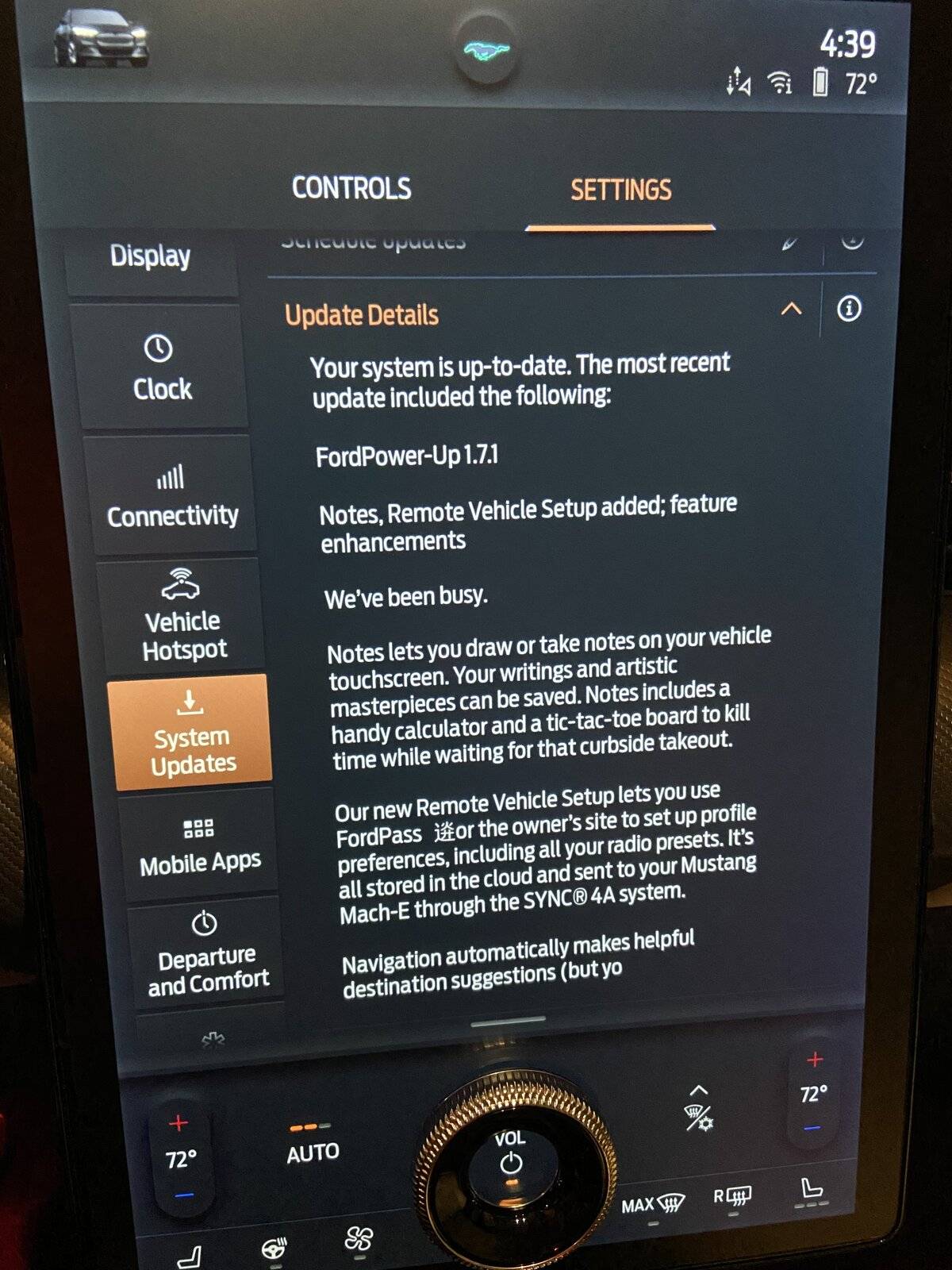 Ford Mustang Mach-E [OTA] 1.7.1 Appears to be incoming 24A41FFC-121C-487E-BEE5-A3A39E1DF3D1