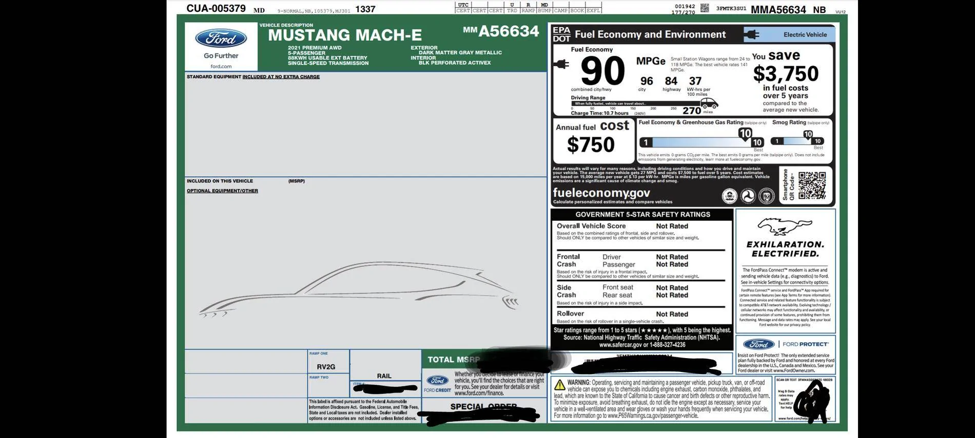 Ford Mustang Mach-E Got my build date 10/07 Screenshot_20211001-074810~2