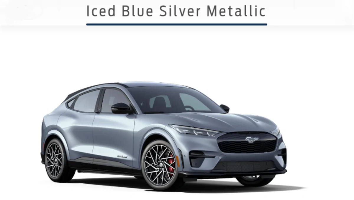 Ford Mustang Mach-E ICED BLUE SILVER METALLIC Mach-E Photos mache-iced-blue-silver-metallic-1