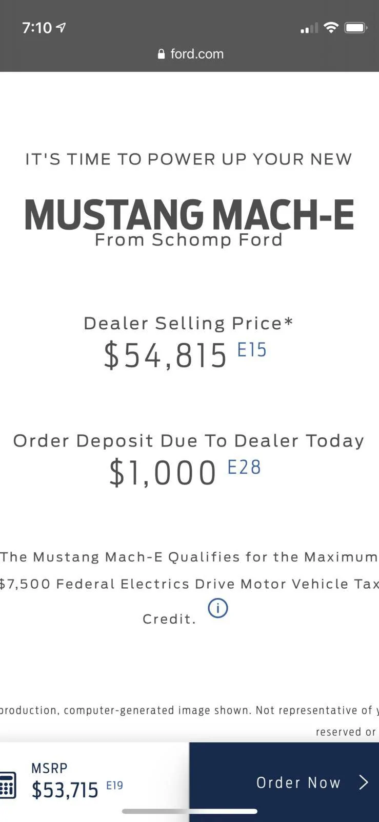 Ford Mustang Mach-E Dealer wants to charge $1000 for online order F7F65141-4622-4AA5-B044-3CCFB0456158