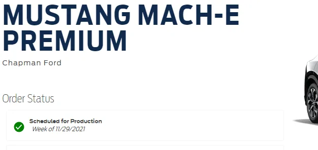 Ford Mustang Mach-E 2022 Mach-E Ordering, Scheduling & Production Start Dates Released 1633533906106