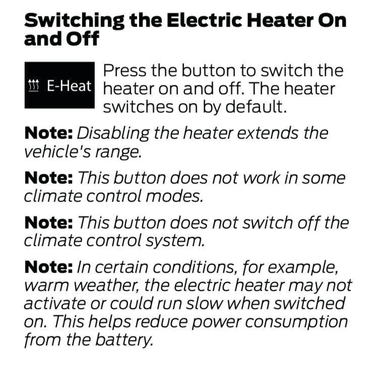 Ford Mustang Mach-E Heater not working. Screen Shot 2021-10-07 at 5.34.29 AM