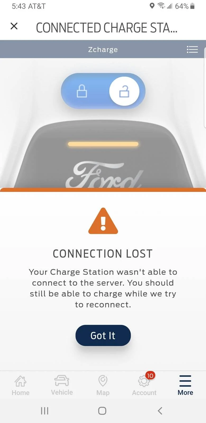 Ford Mustang Mach-E Ford Charging Station Connection Lost server issue? Screenshot_20211009-174342_FordPass