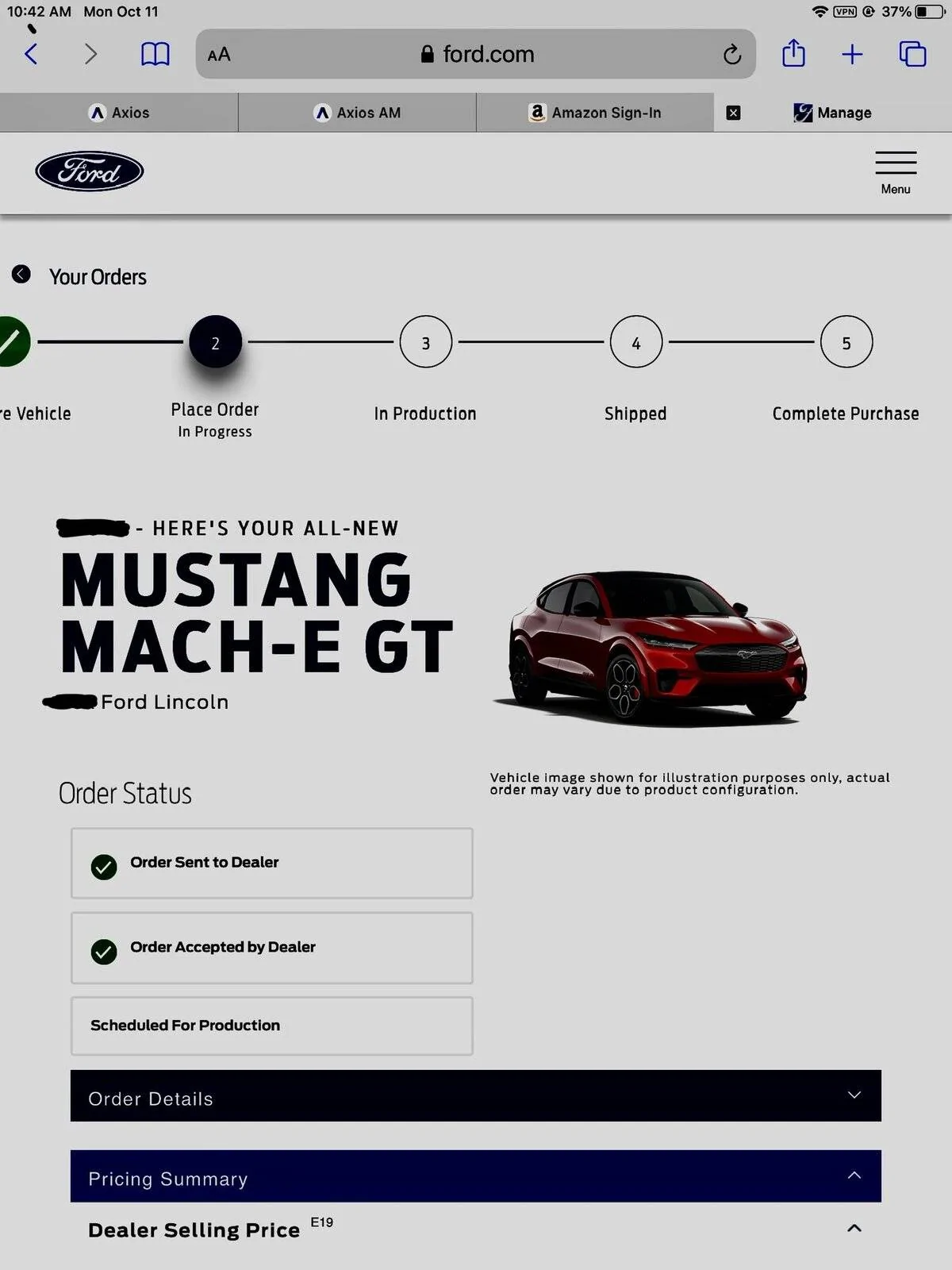 Ford Mustang Mach-E Dealer lying about my order? 23C15F26-EBFF-4B98-93C7-DD3AAF9FD225