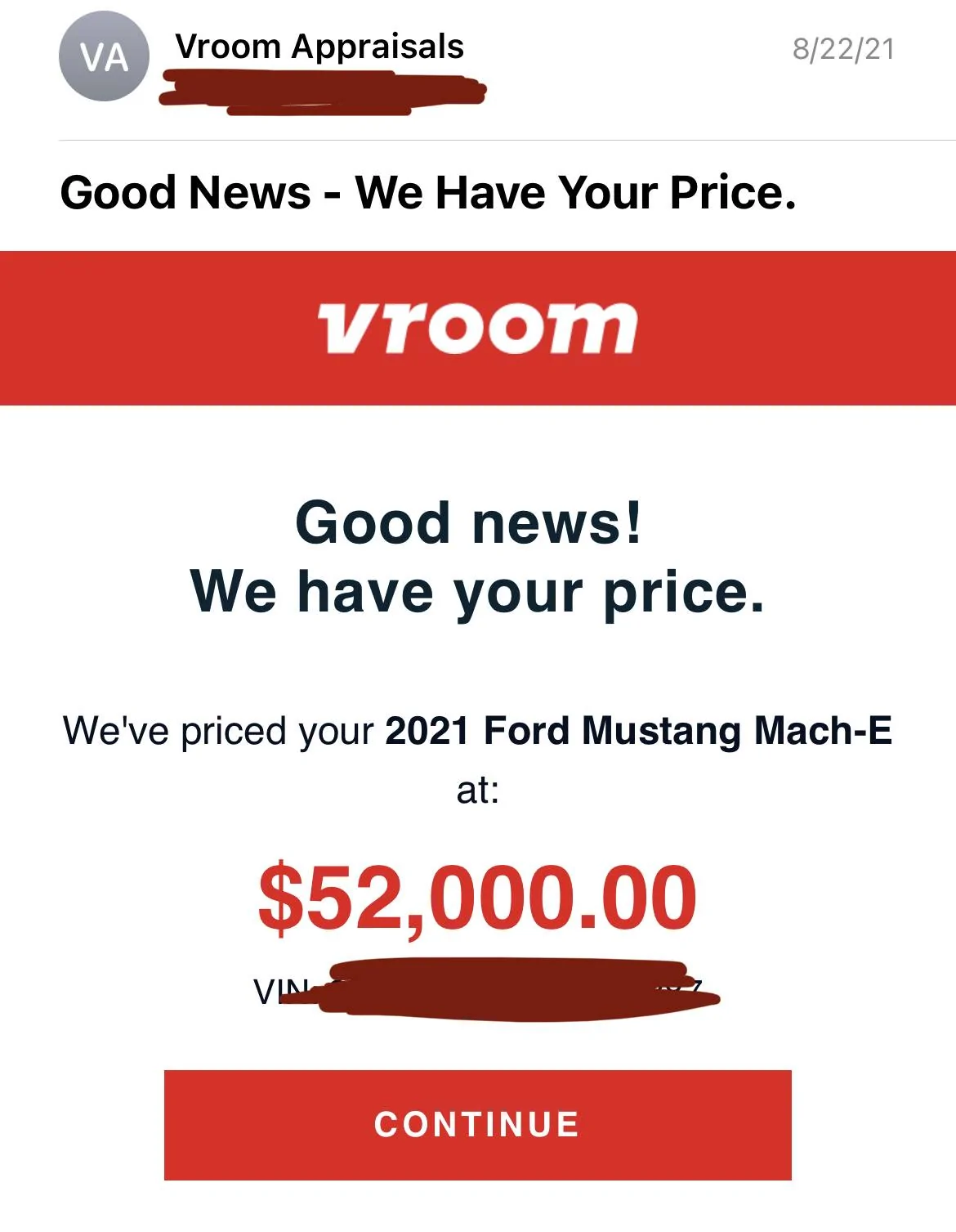 Ford Mustang Mach-E Anyone gotten a ridiculous buy offer for your used MME? 70786BF1-73AD-4B2D-BA2D-3BBE7B9550C3