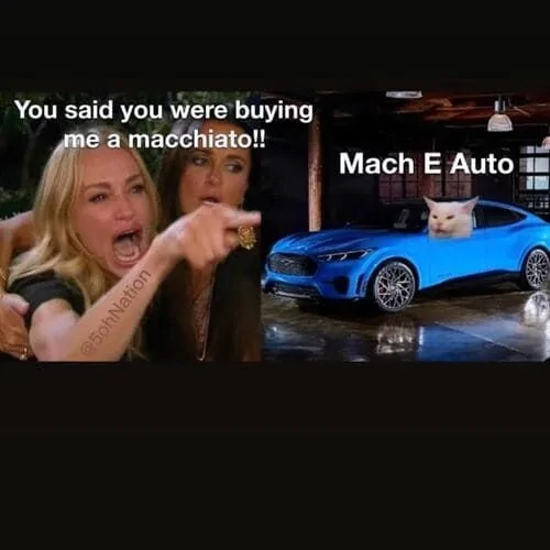 Ford Mustang Mach-E Mach-E meme’s mme coff
