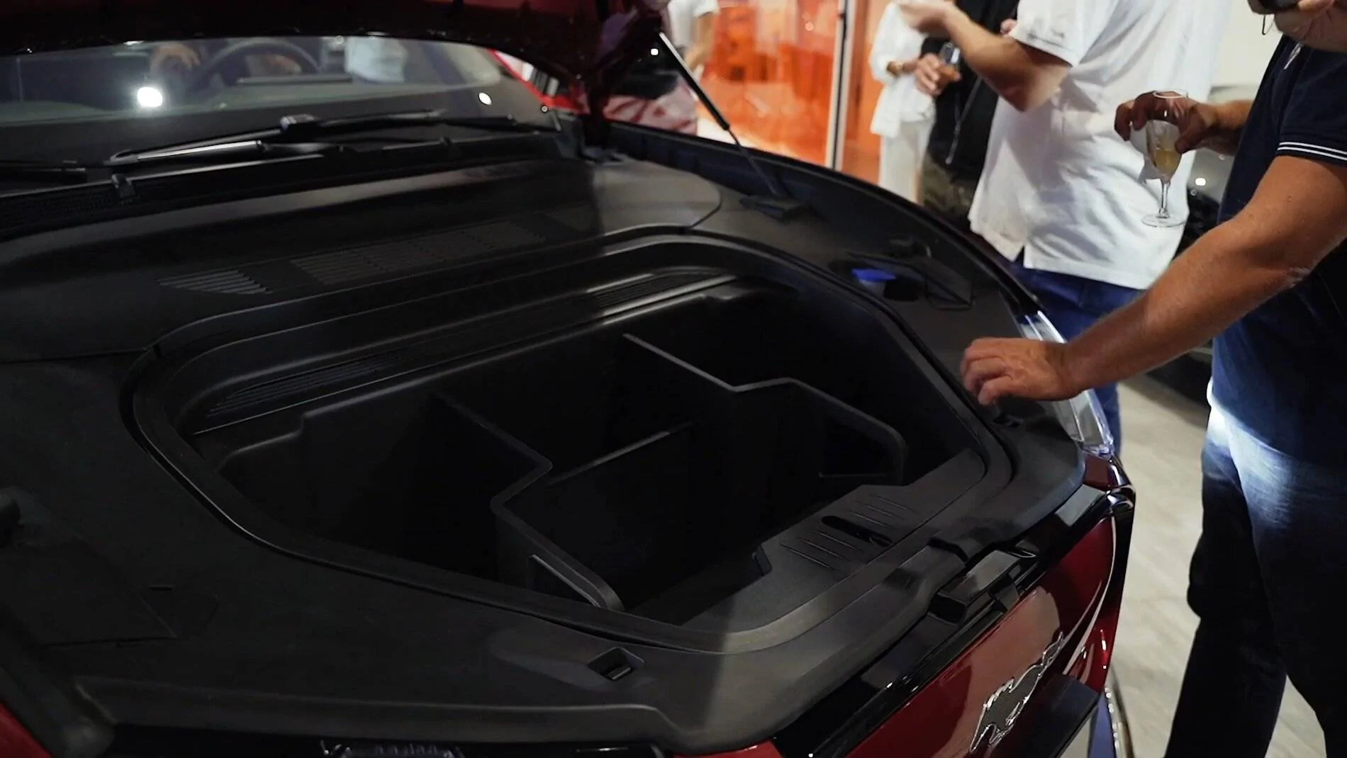Ford Mustang Mach-E Front trunk (frunk) organizer / divider / storage system shown in images organizer