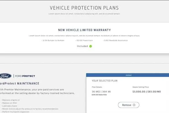 Ford Mustang Mach-E 2021 Mach-E Mustang Online Buying Process Detailed ord-Mustang-Mach-E-Purchase-Dashboard-Warranties-6