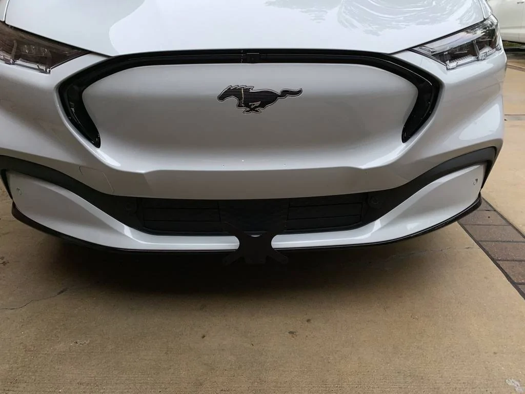 Ford Mustang Mach-E Anyone mount their front license plate using Sto N Sho bracket? Front View 1