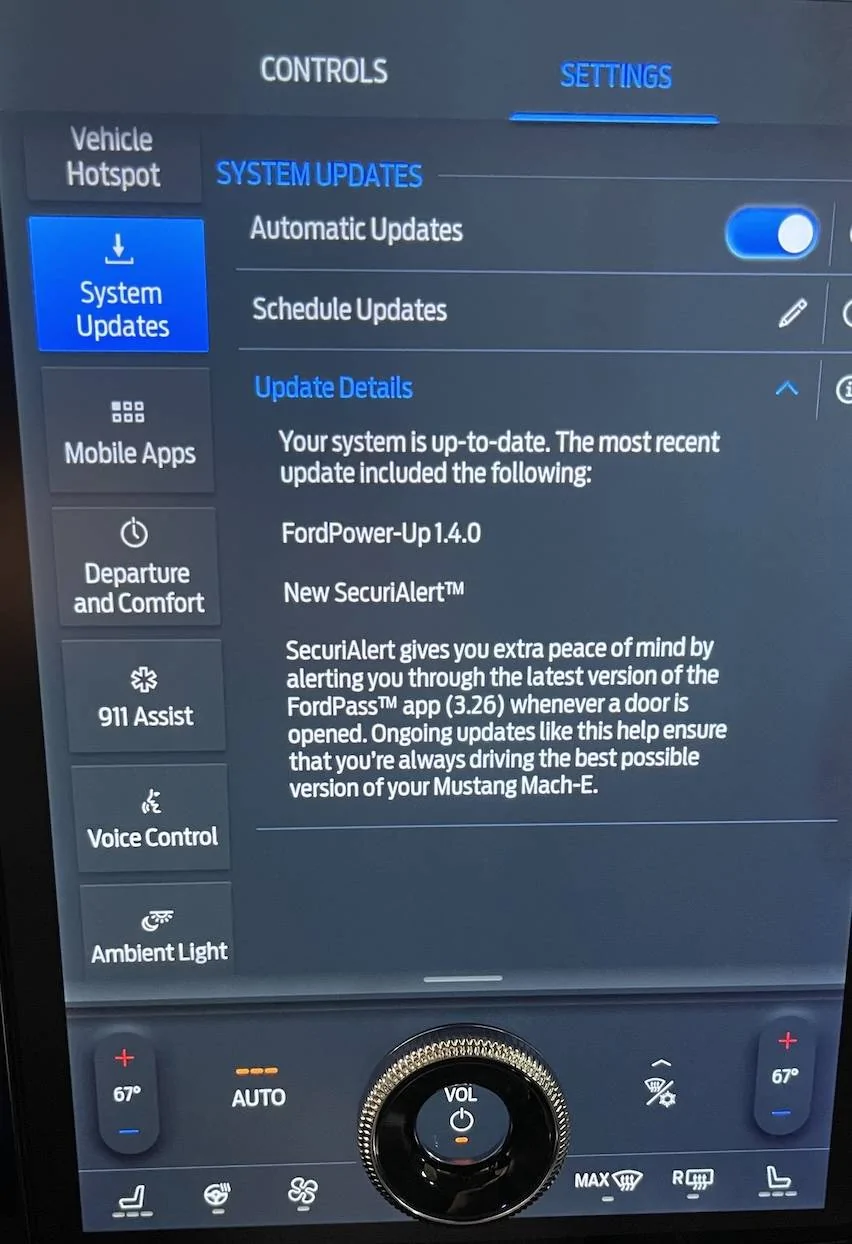 Ford Mustang Mach-E TSB 21-2310 Various Sync 4 Concerns Screen Shot 2021-10-15 at 2.48.40 PM