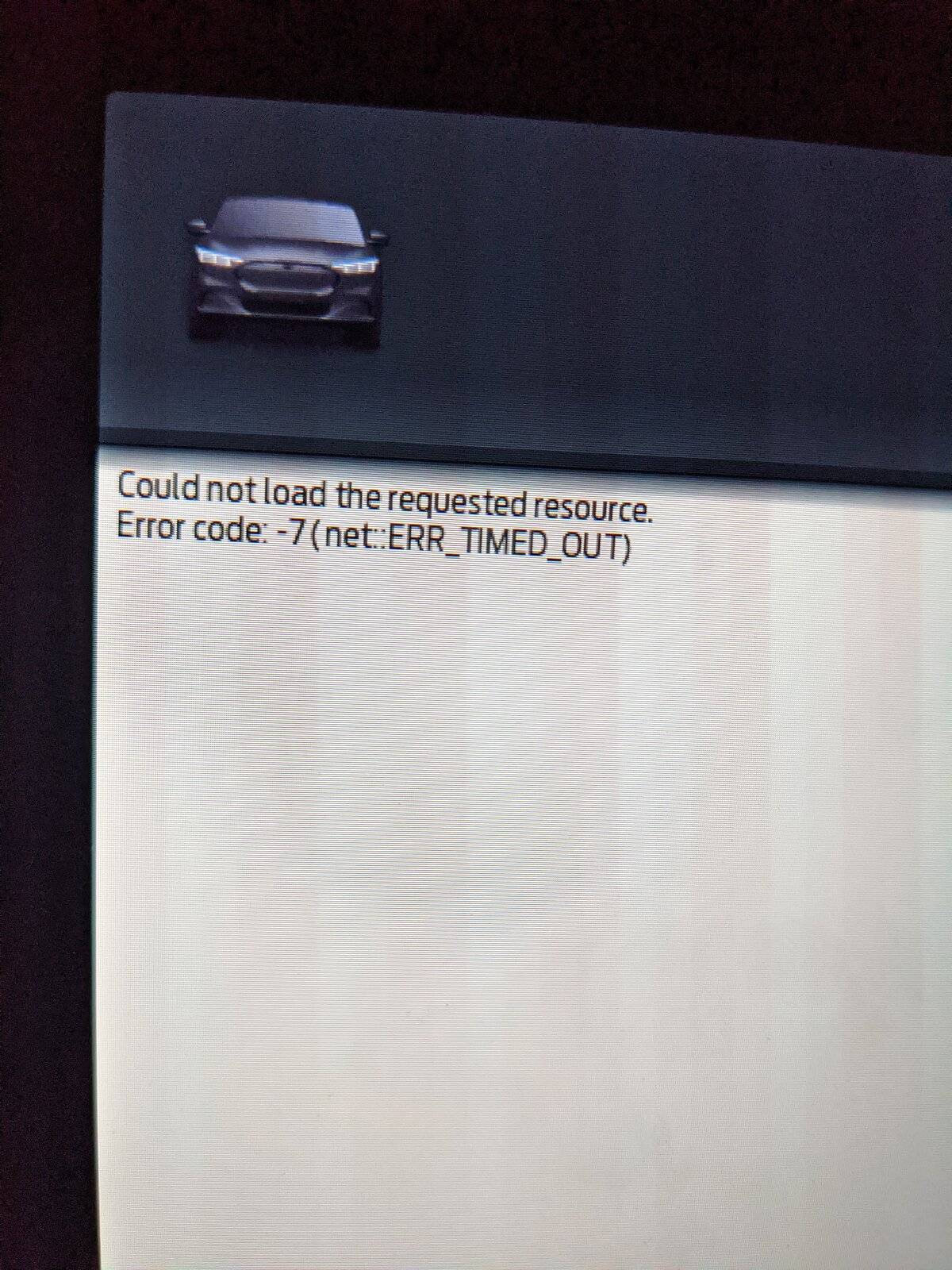 Ford Mustang Mach-E Sirius Crashed the head unit sirius error