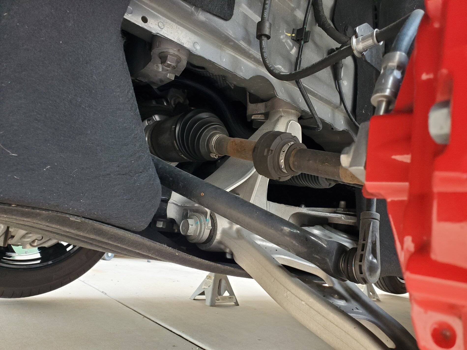 Ford Mustang Mach-E Rotating tires at 21k miles 20211017_141928