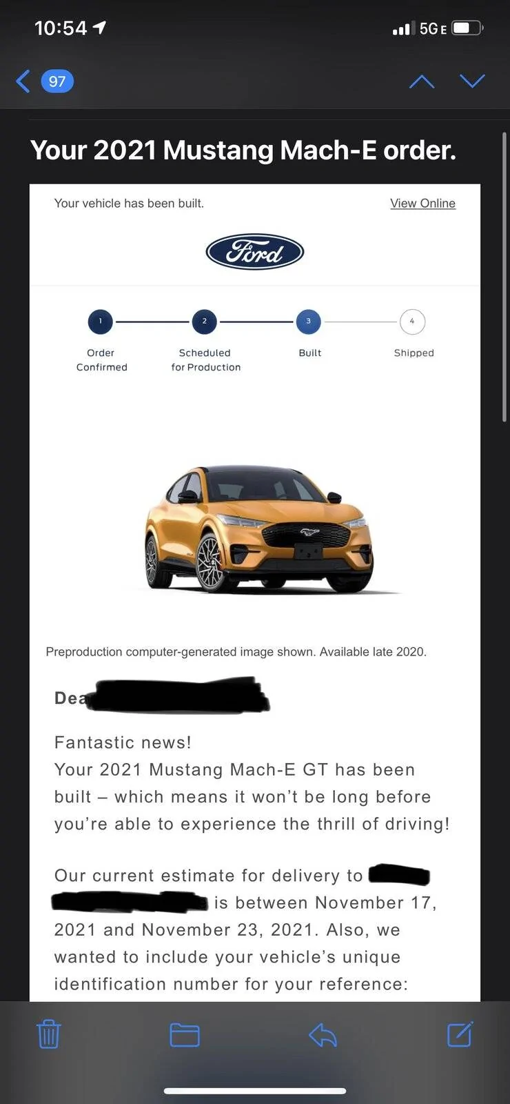Ford Mustang Mach-E GT Mach-E ordering starts next week - 4/28! Who's ordering? FD9D8716-A715-4FD8-9482-490608FD3886