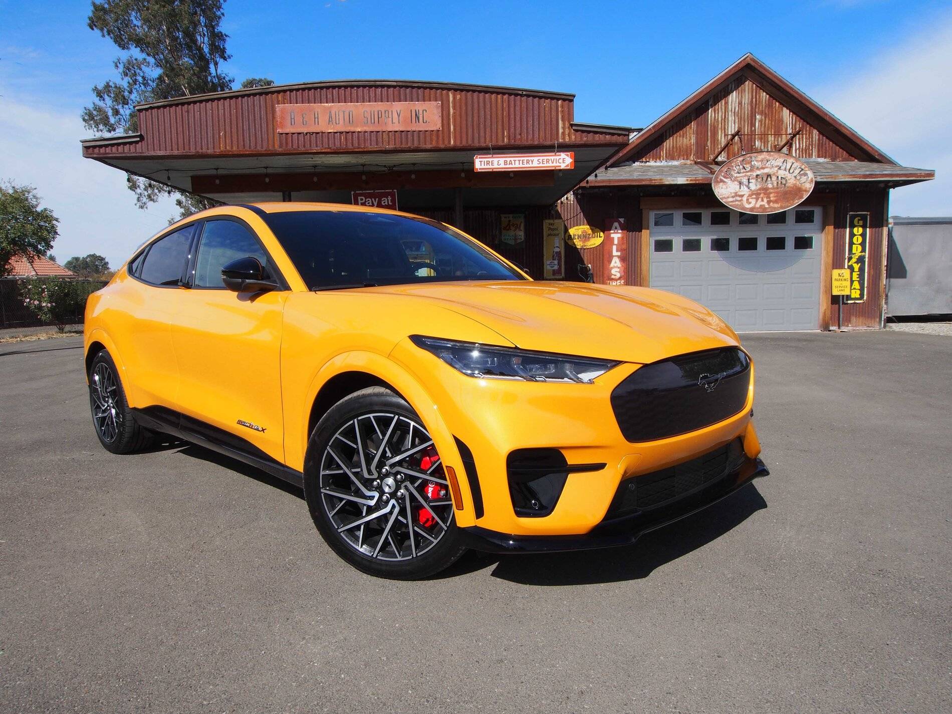 Ford Mustang Mach-E Cyber Orange or Yellow? RustingSpringsMach-ELorez copy