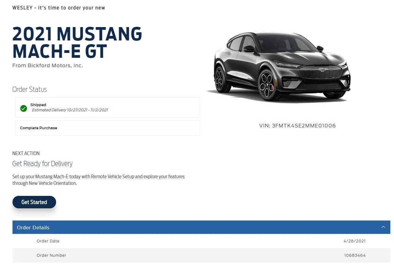 Ford Mustang Mach-E Submitted Orders Tracking List and Stats [Enter Yours] 1634754873541