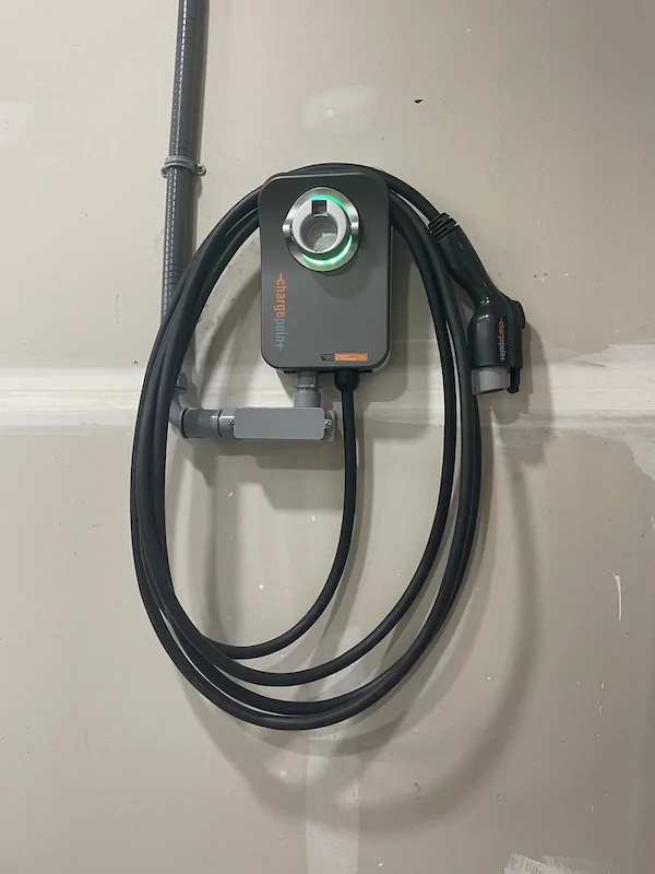 Ford Mustang Mach-E My ChargePoint Home Flex Installed IMG_6890