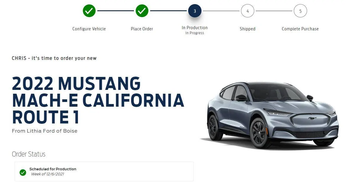Ford Mustang Mach-E 2022 Mach-E Ordering, Scheduling & Production Start Dates Released 1634860873010