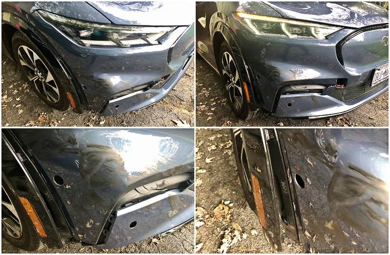 Ford Mustang Mach-E My Turn -- Hit Debris on Interstate i-2n73sk9-L