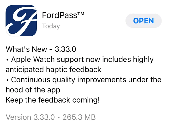 Ford Mustang Mach-E FordPass 3.33.0 is out 1635174015423