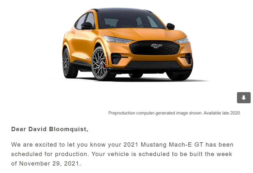 Ford Mustang Mach-E 2022 Mach-E Ordering, Scheduling & Production Start Dates Released 1635187308432