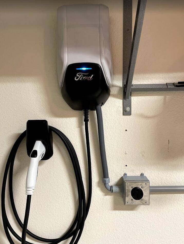 Ford Mustang Mach-E My ChargePoint Home Flex Installed 1635283462936
