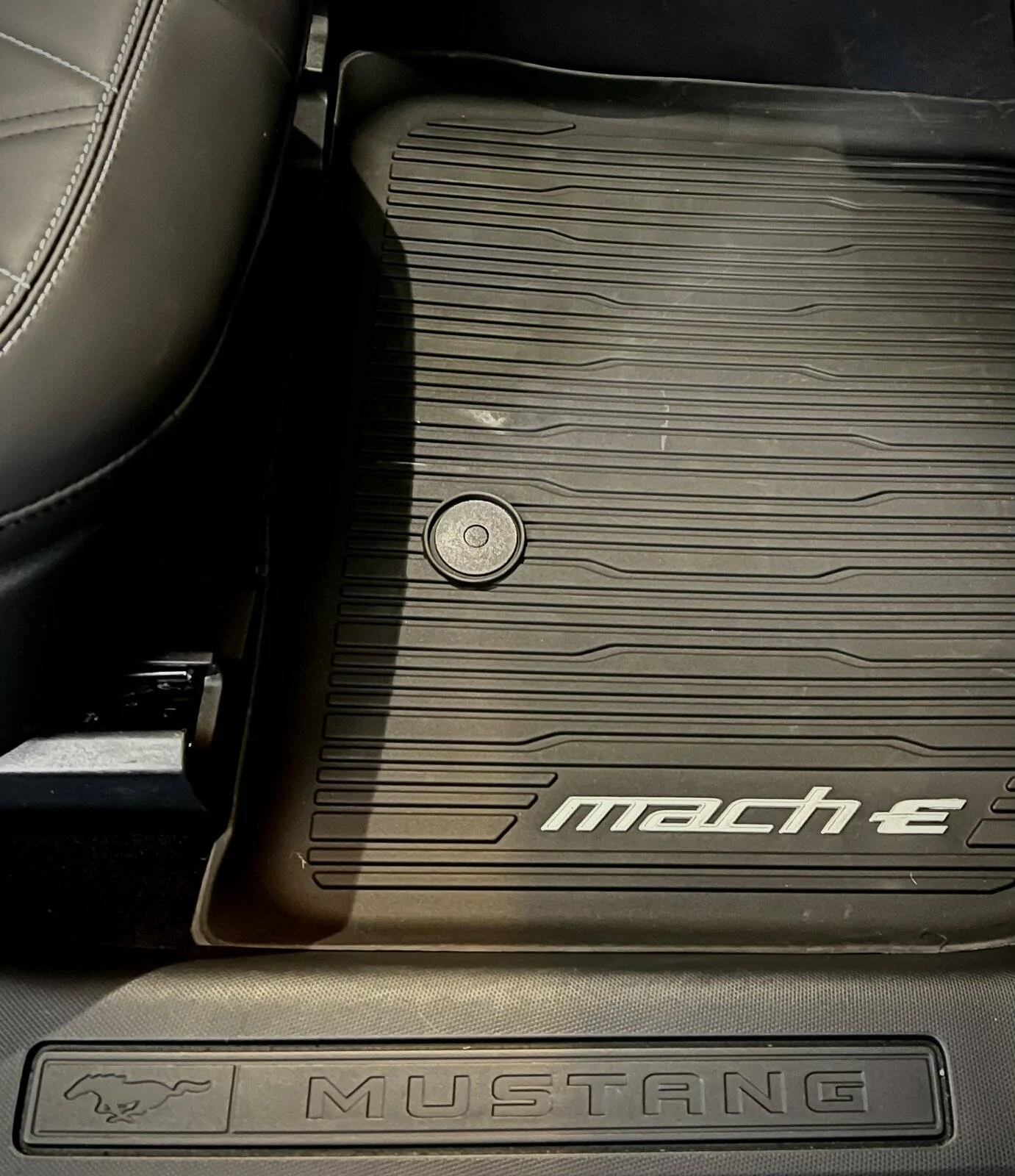 Ford Mustang Mach-E Apparently the floor protection mats are gone. D6A4AC5A-2217-47F2-9B8D-5F636BB7A4A5