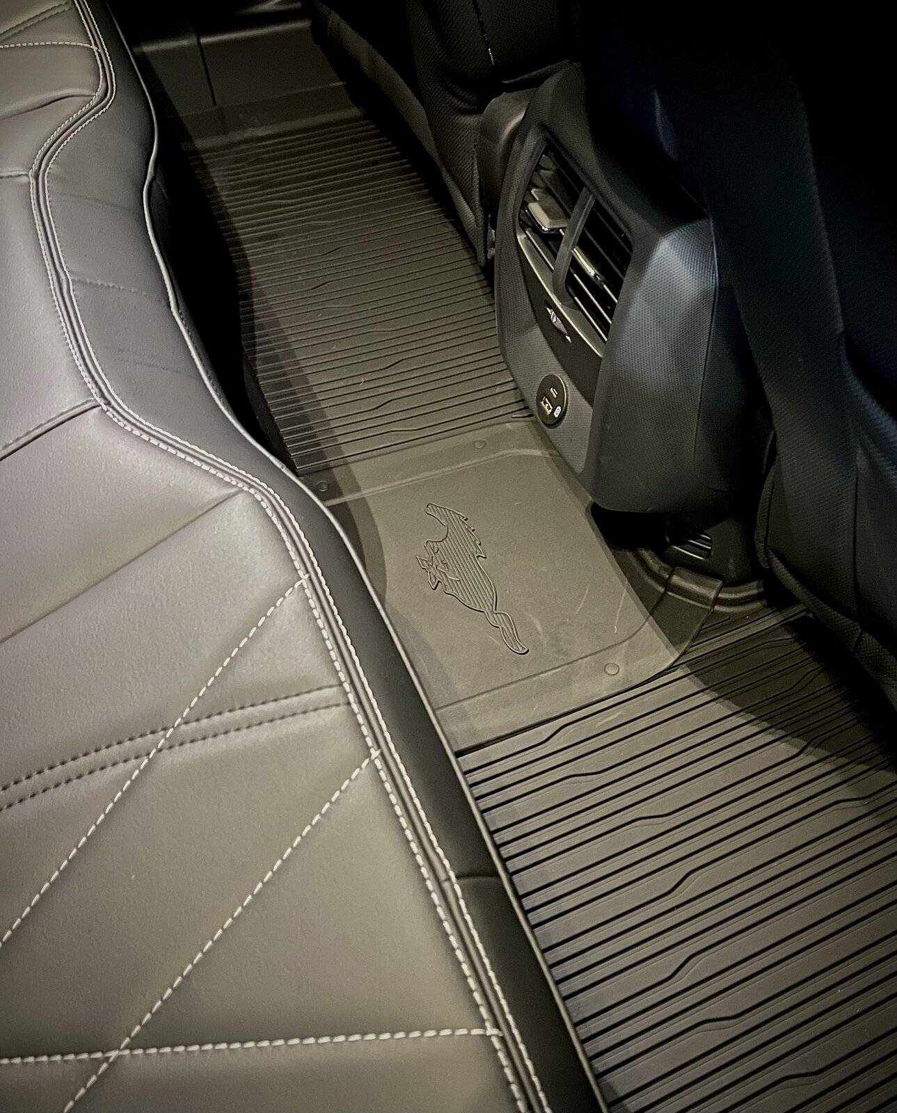 Ford Mustang Mach-E Apparently the floor protection mats are gone. 93A2C86E-DFF0-44A2-8300-6ADF45F2CBFF
