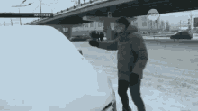 Ford Mustang Mach-E Snow Removal snow-car