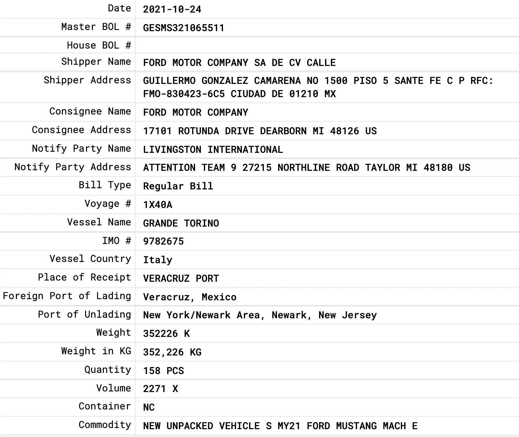 Ford Mustang Mach-E Pallsapp info Screen Shot 2021-10-29 at 12.52.47 PM