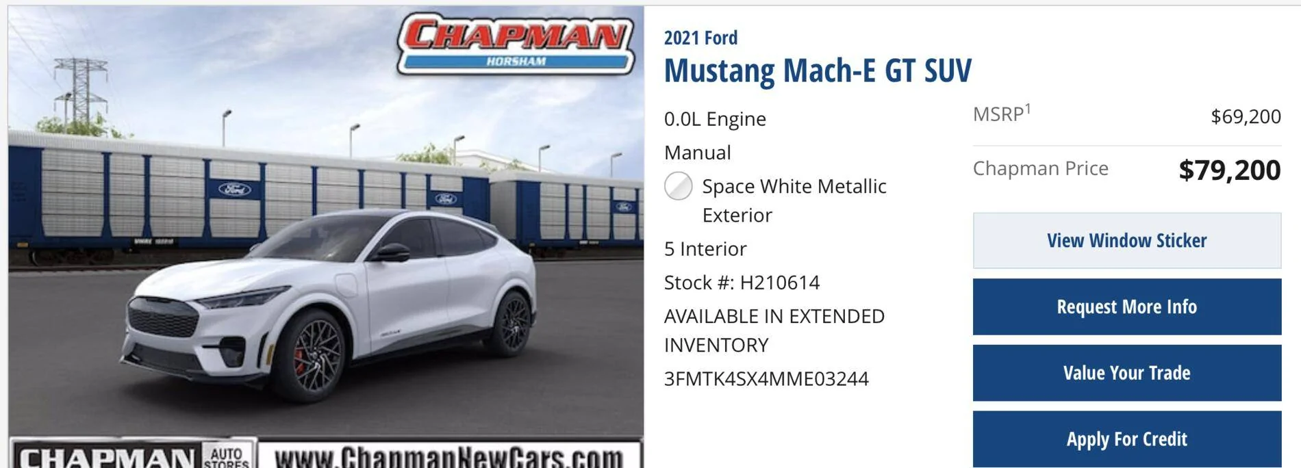 Ford Mustang Mach-E Official List: No ADM Mach-E Ford Dealers ADM-ChapmanFord