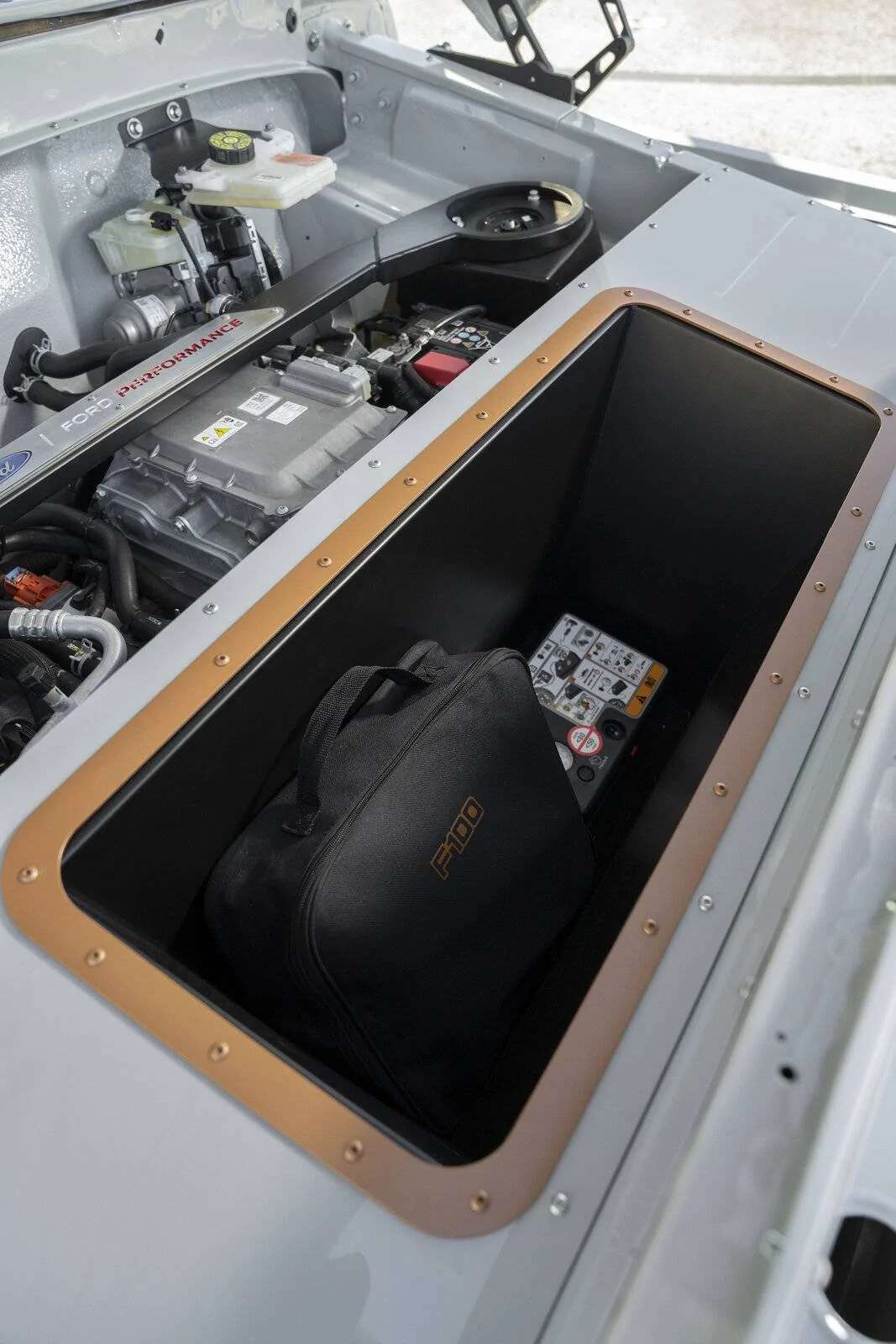 Ford Mustang Mach-E Ford Unveils F-100 Eluminator Concept w/ E-Crate Motor From Mach-E (Now Available For Custom Builds) All-electric Ford F-100 Eluminator concept truck_08