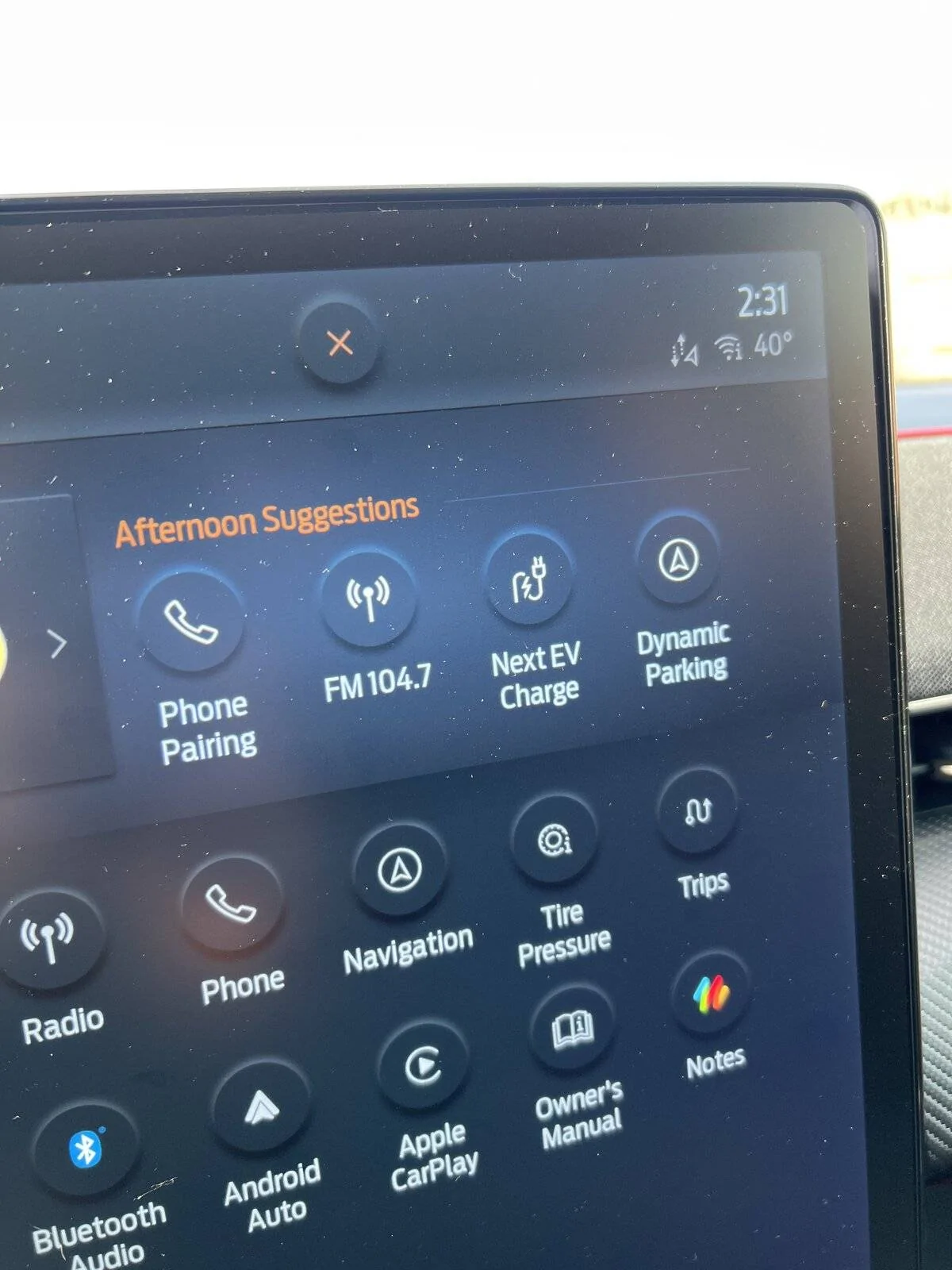 Ford Mustang Mach-E Intelligent suggestions imag