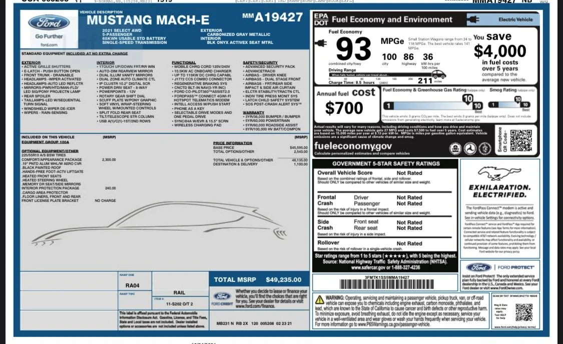 Ford Mustang Mach-E $30000 adm for a select?!?! A71C8209-312F-4256-BD1B-E84E727569C6