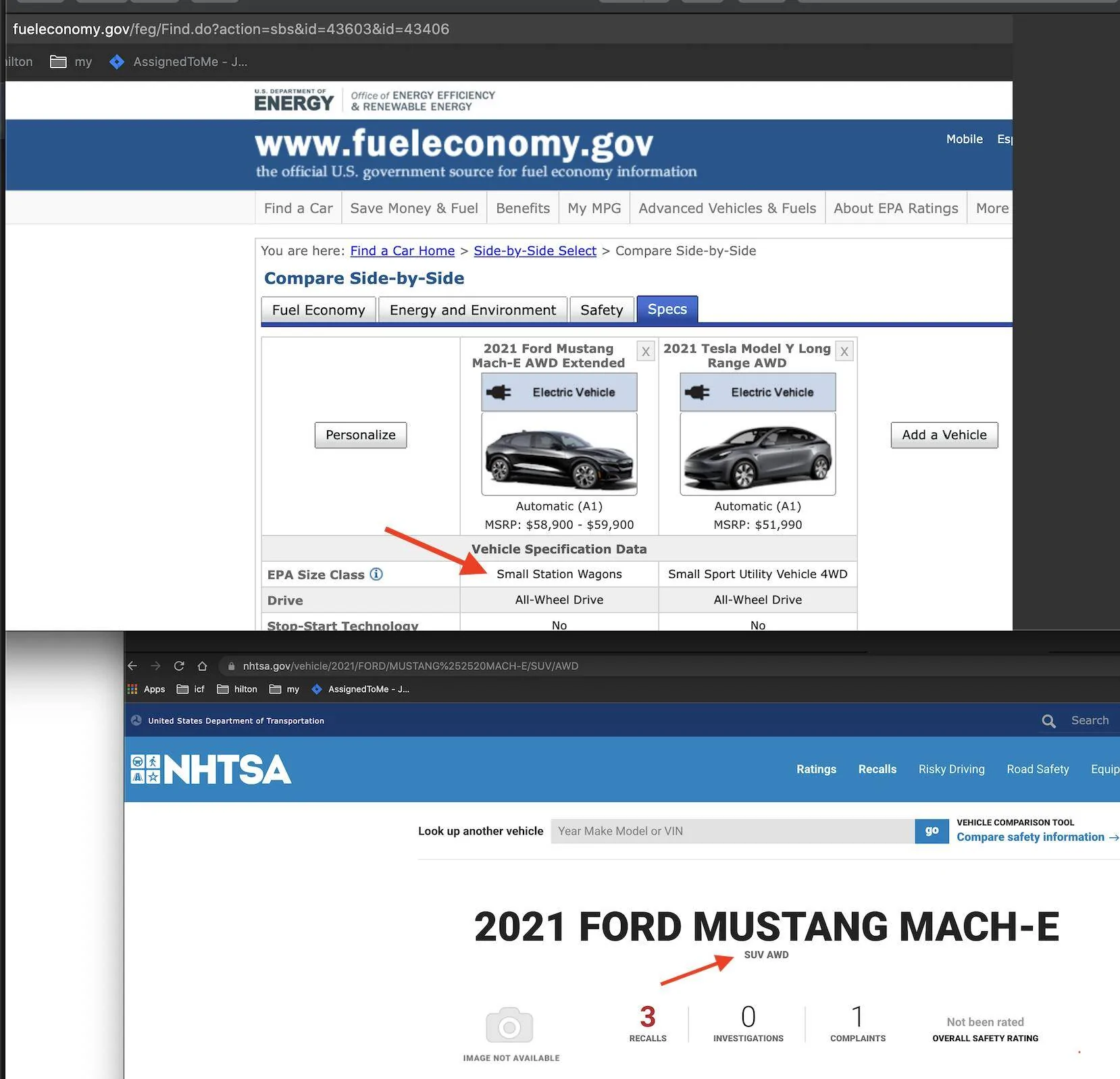 Ford Mustang Mach-E November 3rd 2021 Revised Tax incentives for EVs from House of Reps. 1635989201566