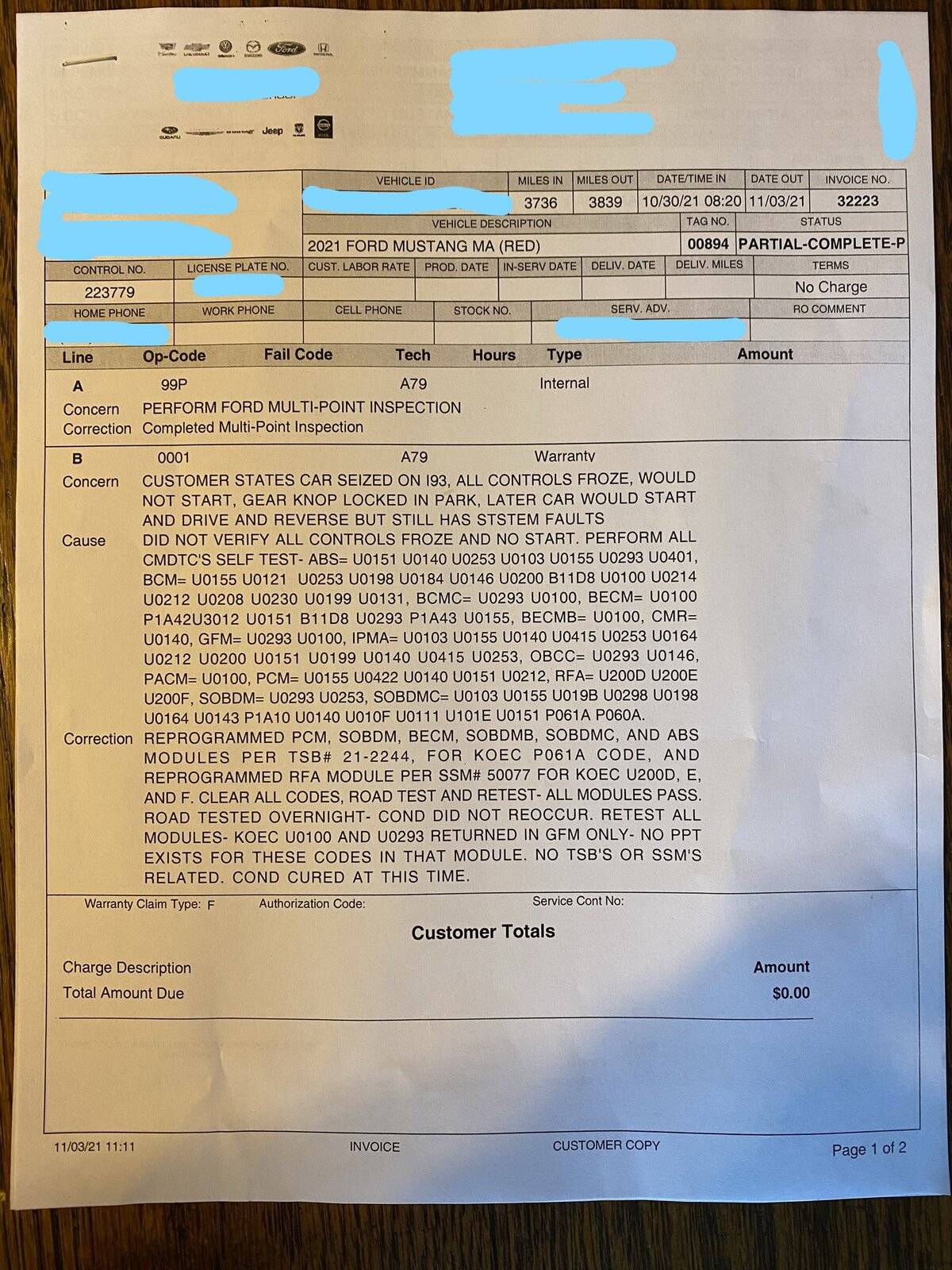Mach E Svce Report, Nov 21.jpg