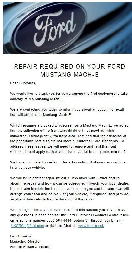 Ford Mustang Mach-E UK Customers 1636363441015