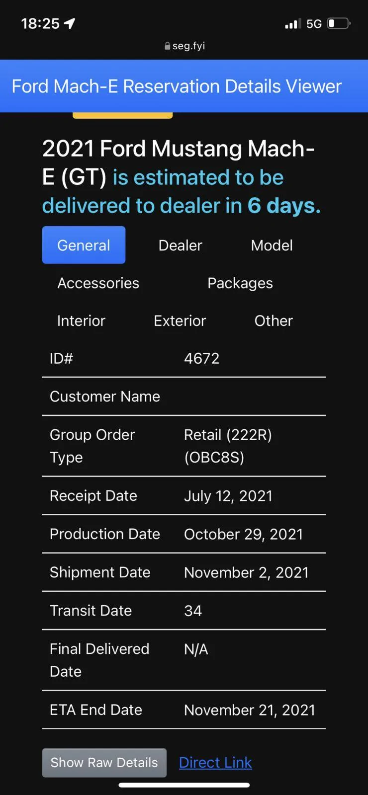 Ford Mustang Mach-E 🧭  Mach-E Build & Tracking Links 5823B91B-7819-4167-A015-753446F2682D