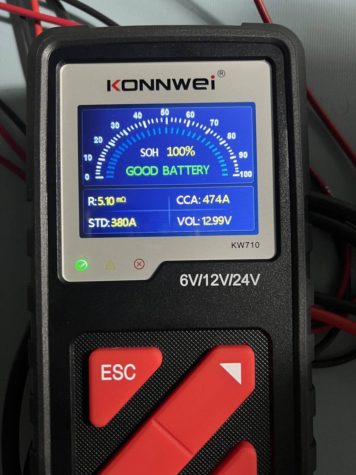 Ford Mustang Mach-E KONNWEI KW710 BATTERY TESTER AND THE Mach E - BHAGM-H3 12V LVB Unknown